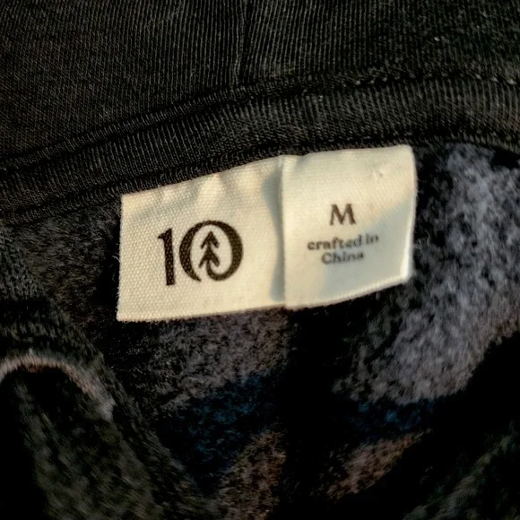 Ten Tree Eco Facts Oversized Hoodie Sz. Medium *LIMITED EDITION* - Picture 8 of 9